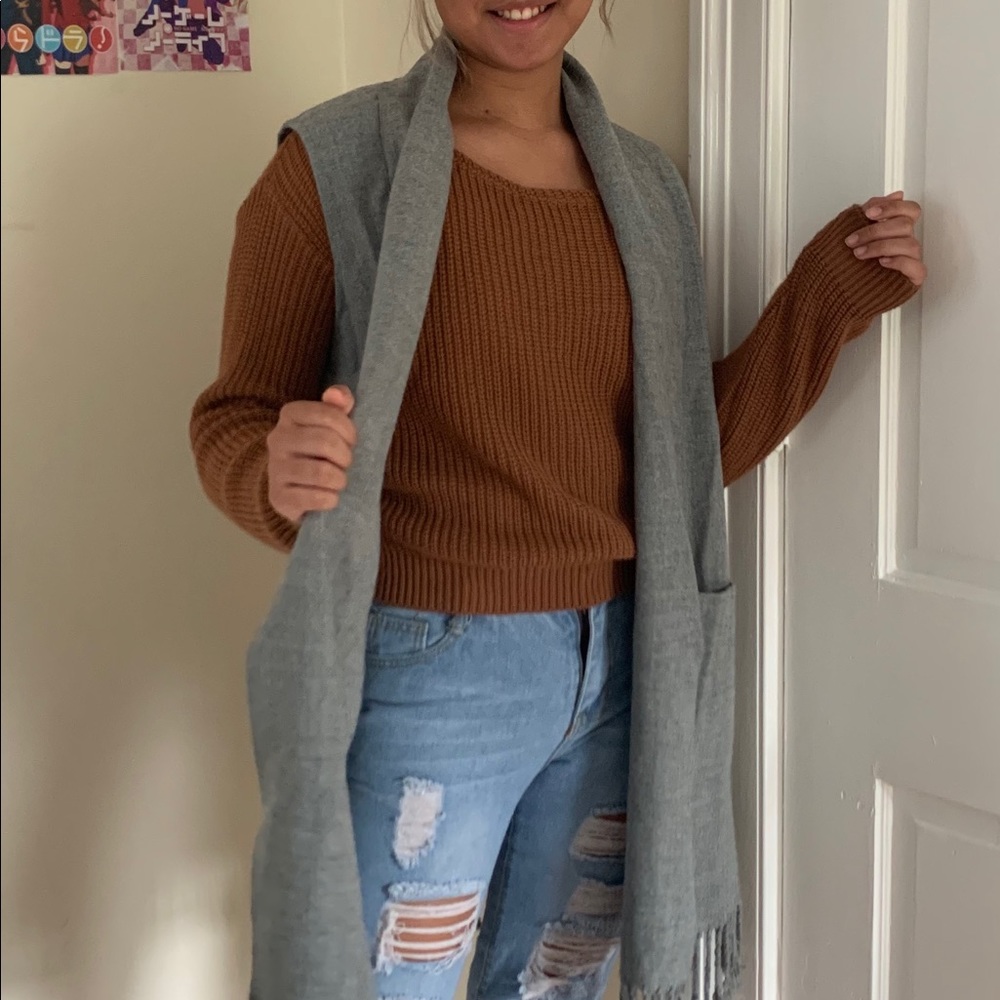 Long Vest/ Sleeveless Duster Blazer